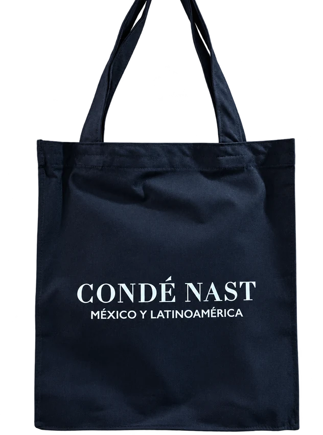 Bolsa azul personalizada con DTF textil