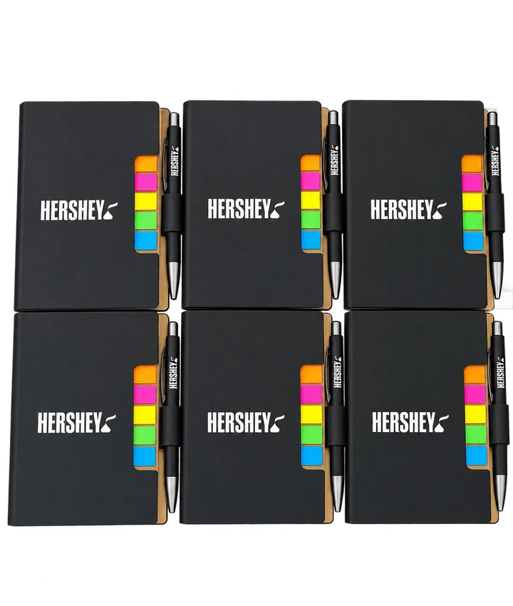 Libretas y bolígrafos personalizados con serigrafía