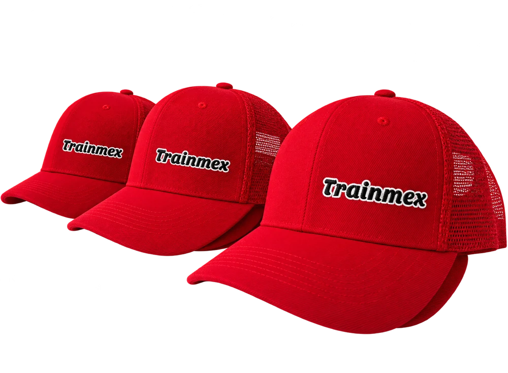 Gorras rojas personalizadas con bordado