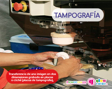 Artículos promocionales personalizados con tampografía